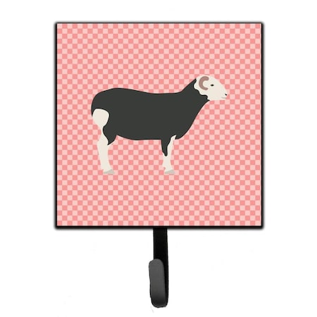 Jensendistributionservices Herwick Sheep Pink Check Leash or Key Holder MI2087164